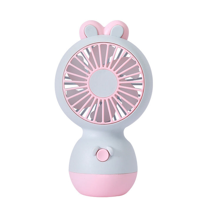 Women's portable handheld fan with cute animal design and ergonomic grip design Bowlift
