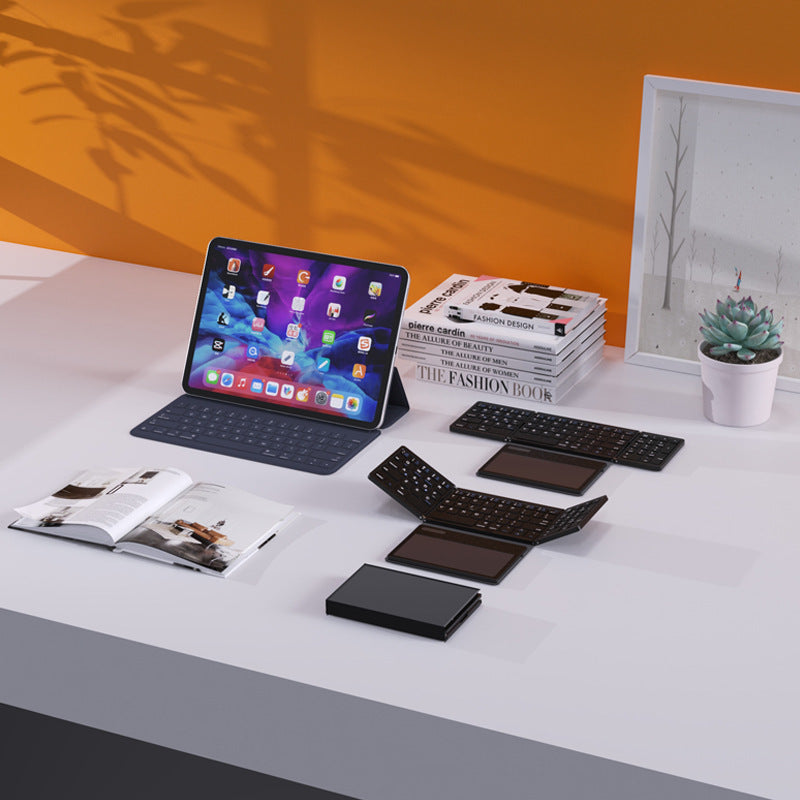 Ultra-Slim Portable Bluetooth Keyboard with Touchpad Bowlift