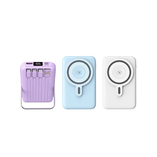Portable Magsafe Powerbank with multifunctional USB ports and LED battery indicator Bowlift