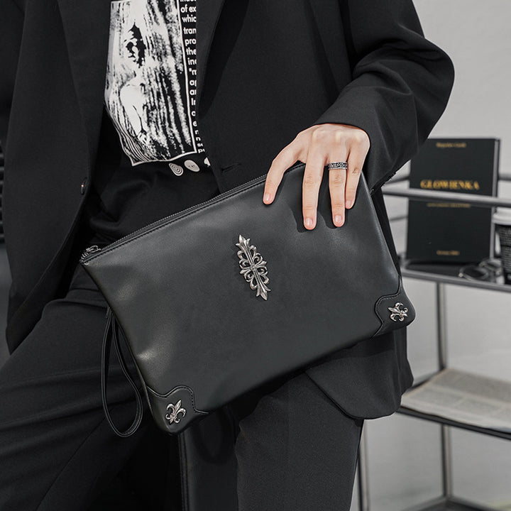 Elegant Clutch Made of High-Quality Faux Leather Bowlift