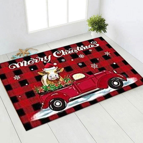 Holiday-Themed Welcome Mat Bowlift