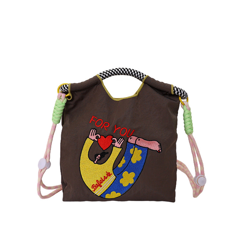 Shoulder bag with creative design and adjustable carrying system Bowlift
