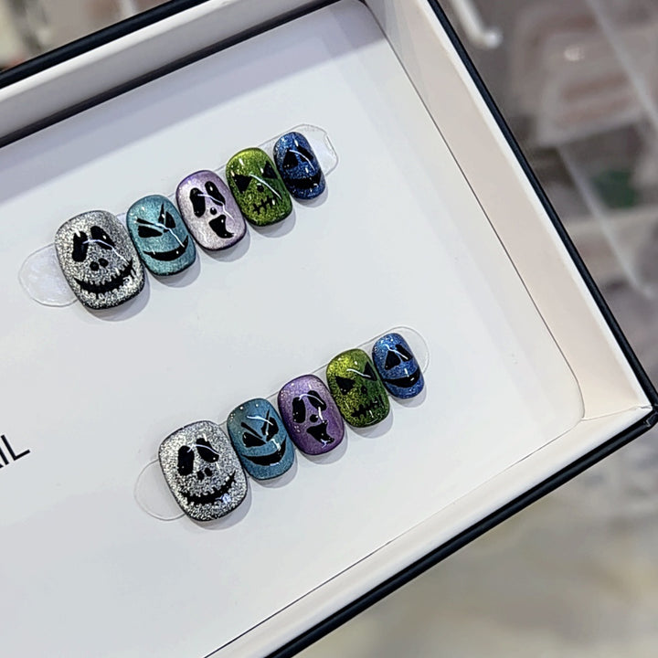 Creative Themed Press-On Nail Set Bowlift