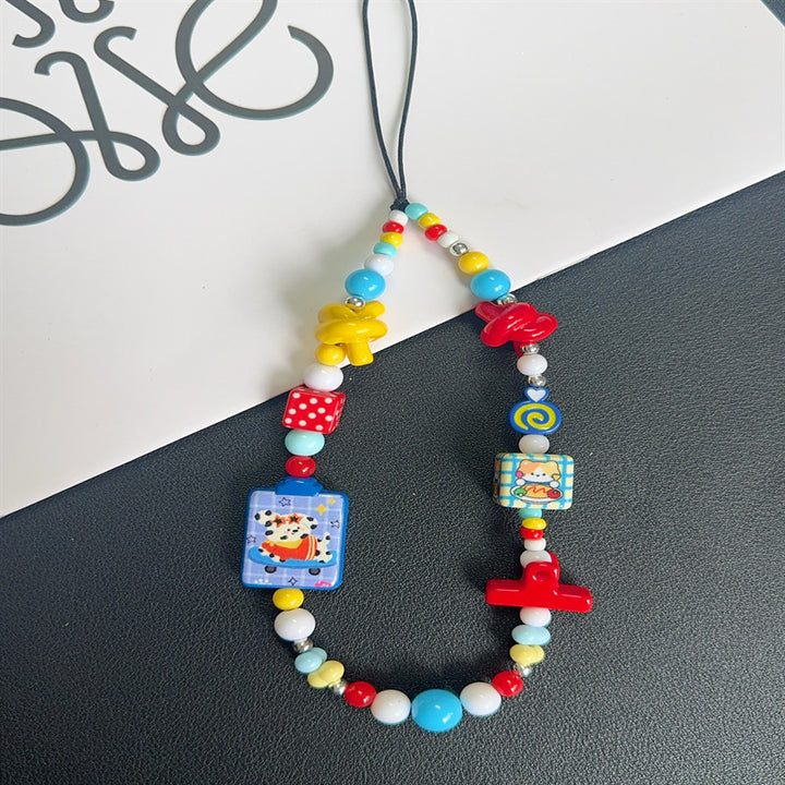 Colorful Themed Beaded Keychain Bowlift