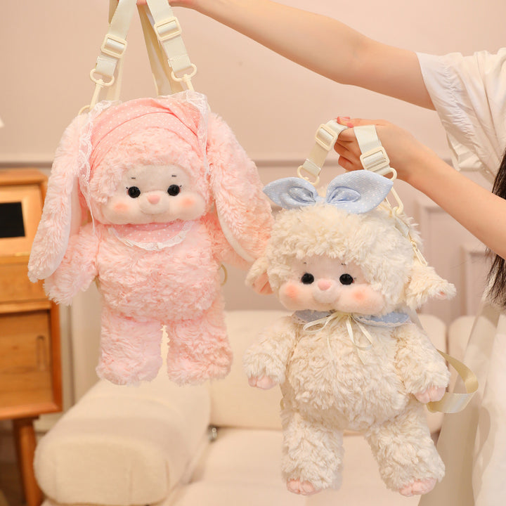 Plush Backpack in Cute Rabbit Design Bowlift