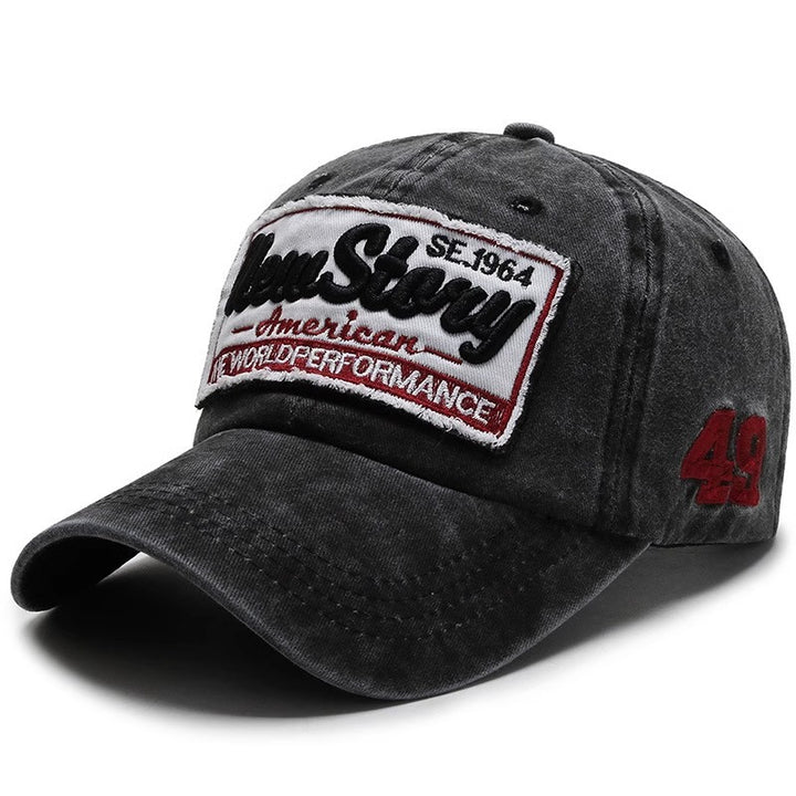 Men's Vintage-Inspired Embroidered Casual Cap Bowlift