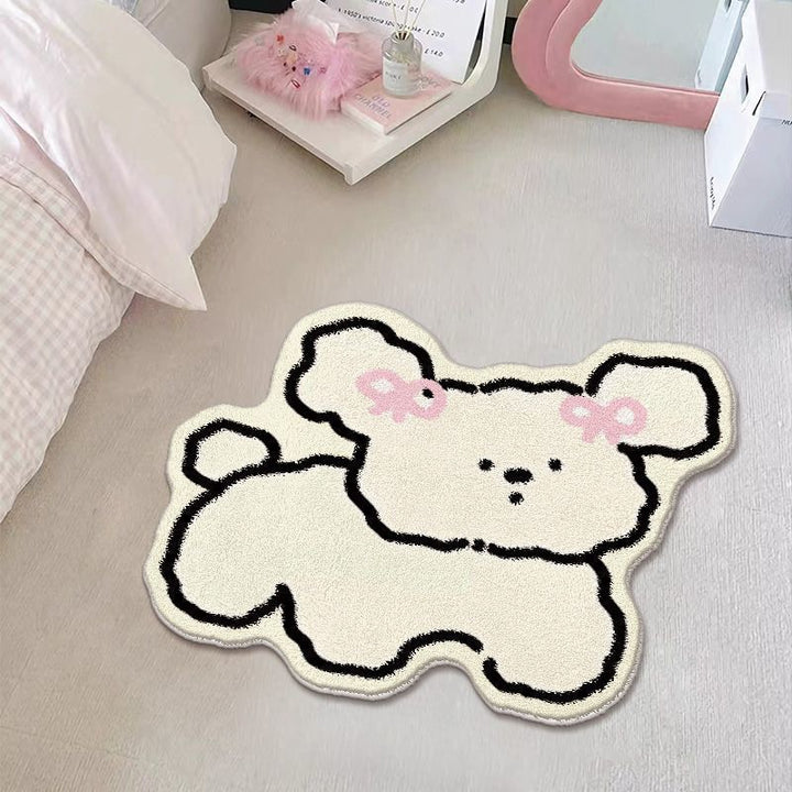 Adorable Cartoon Bear Area Rug Bowlift