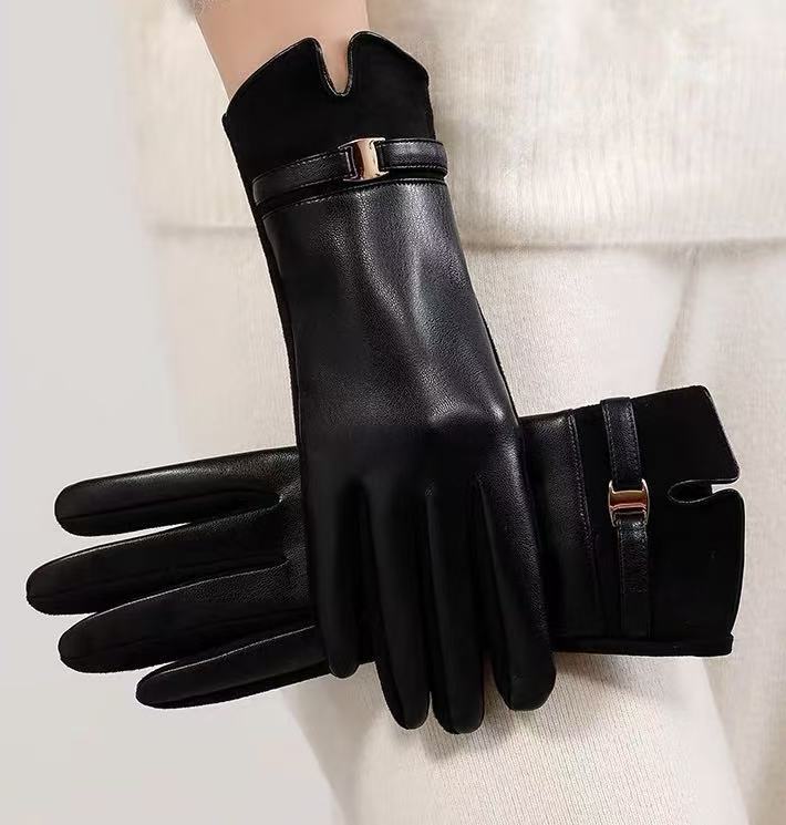 Luxurious Leather Touchscreen Gloves Bowlift