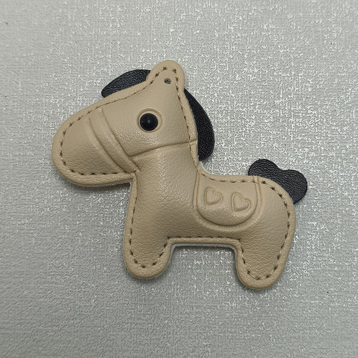 Leather Horse-Shaped Keychain Bowlift