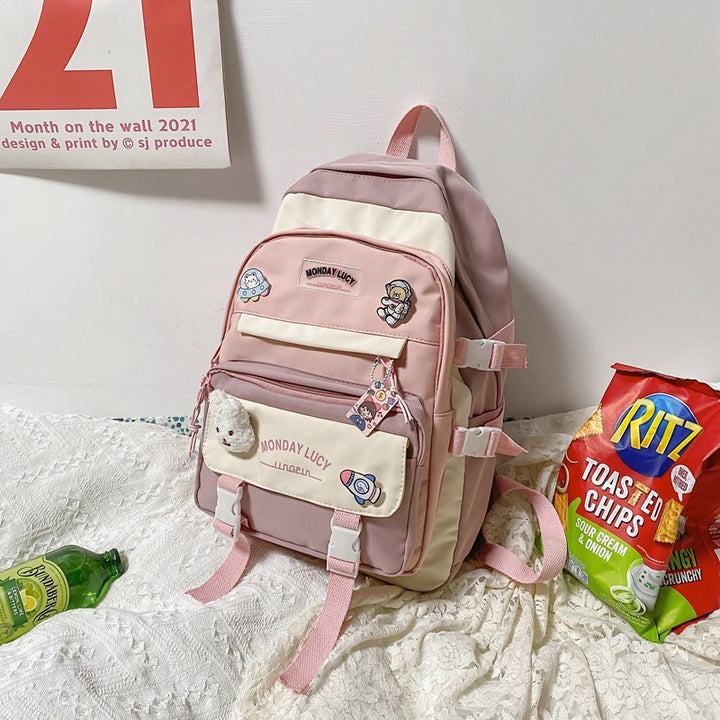 Playful Multi-Pocket Character Backpack Bowlift