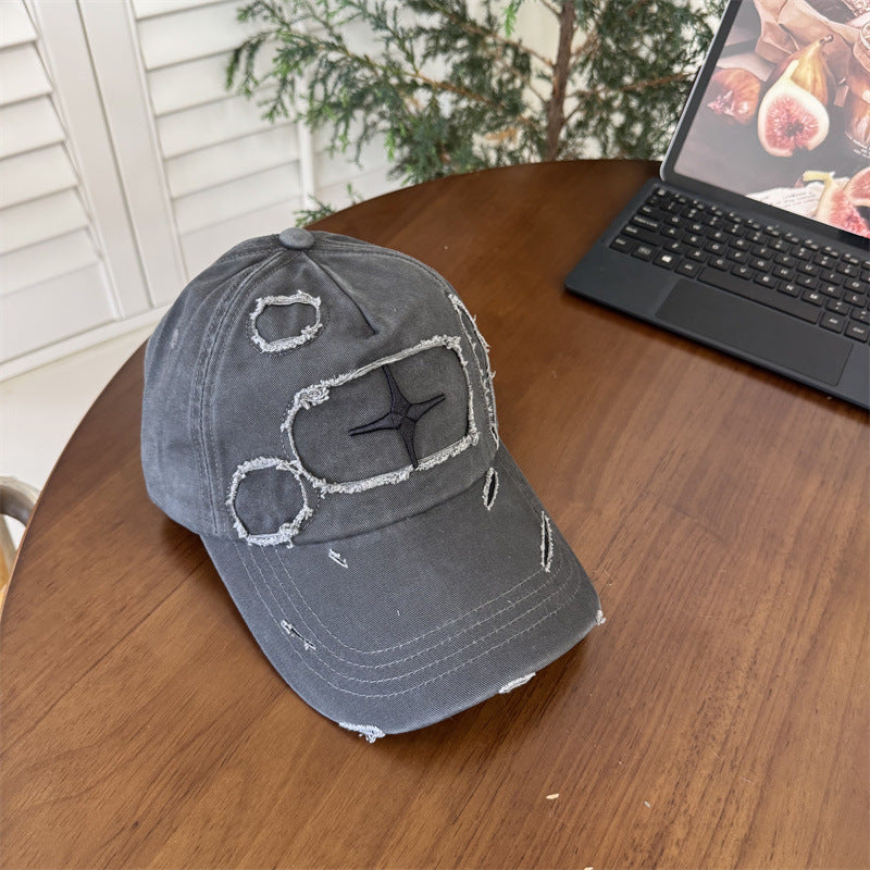 Men's Distressed Casual Baseball Cap Bowlift 1783922358