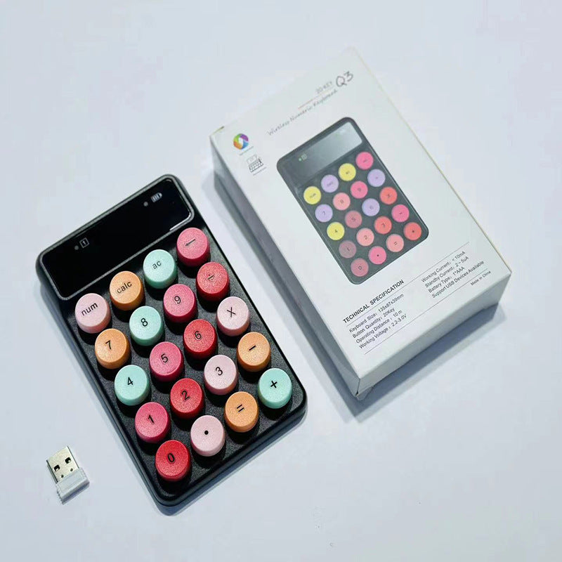 Wireless Retro Calculator Keyboard Bowlift
