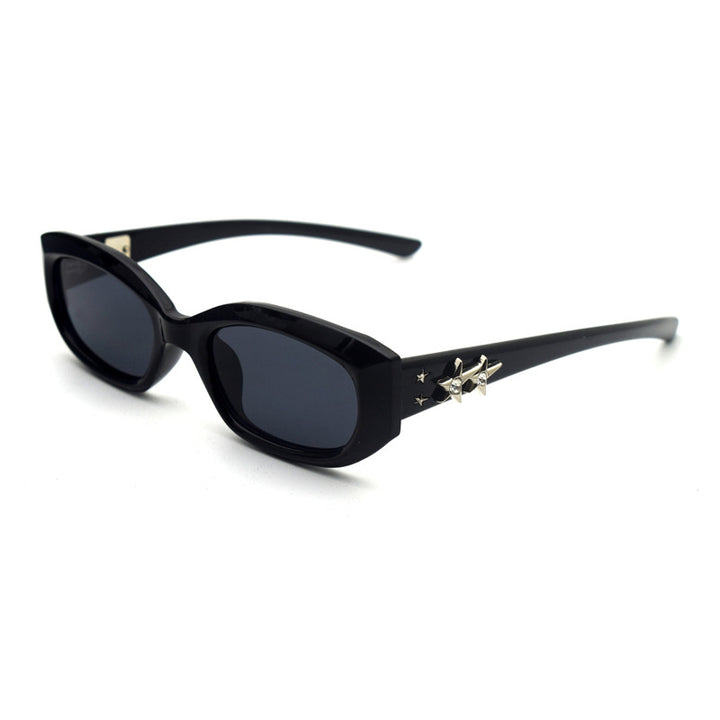 Trendy Cat-Eye Sunglasses with Adorable Teddy Bear Accent Bowlift