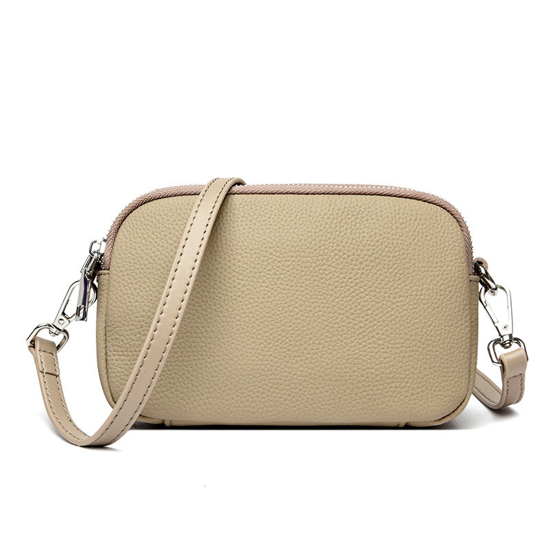 Textured Vegan Leather Crossbody Bag Bowlift
