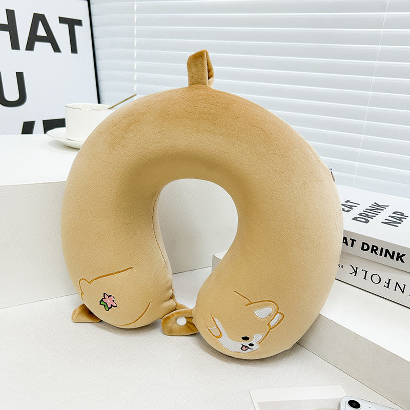Women Kitten Neck Support Pillow Bowlift