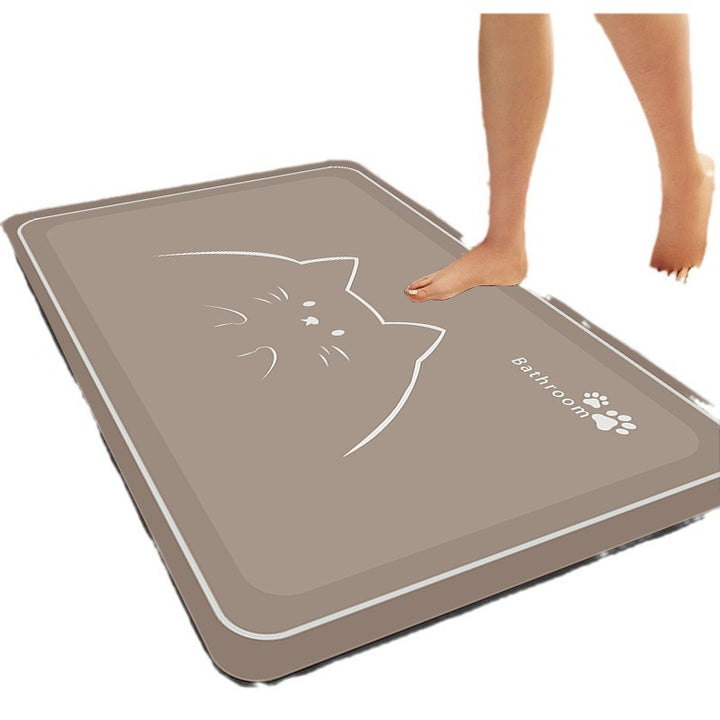 Cat-Themed Bath Mat Bowlift