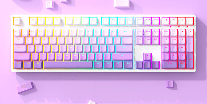 Wireless RGB Backlit Mechanical Gaming Keyboard Bowlift