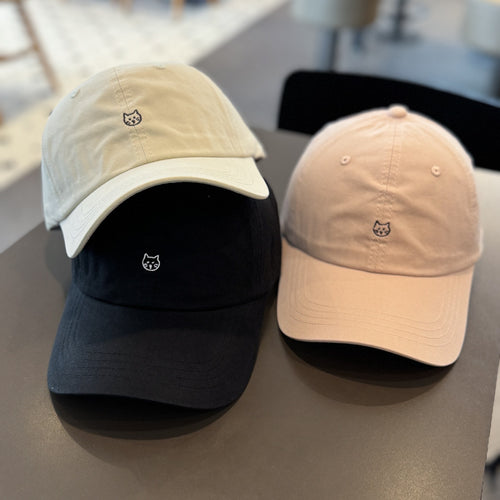 Unisex Cute Cat Embroidered Baseball Cap Bowlift