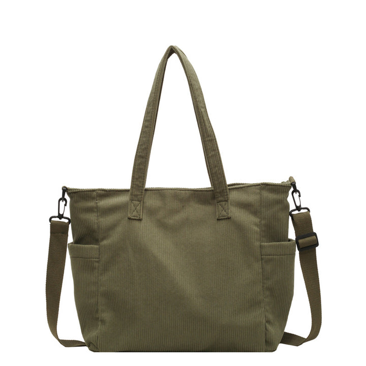 Textured Multi-Pocket Travel Tote Bowlift