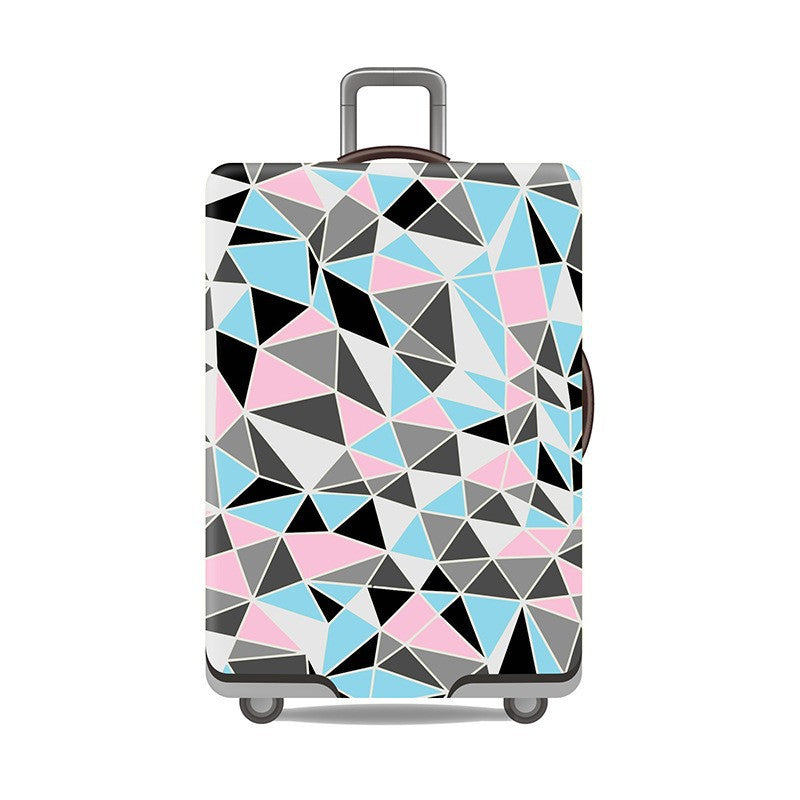 Women's Hard Shell Suitcase with Modern Geometric Design Bowlift