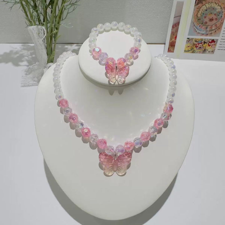Butterfly Charm Beaded Jewelry Set Bowlift
