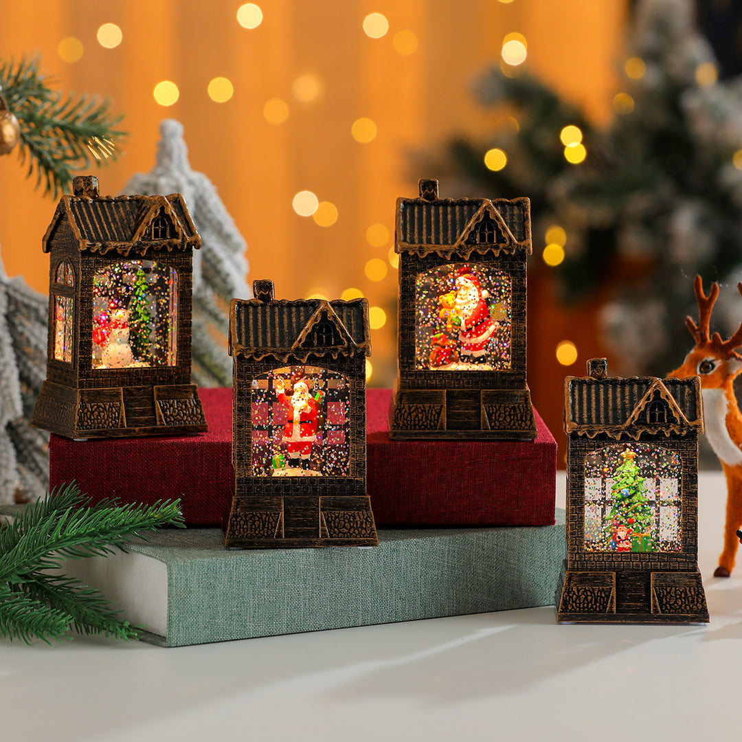 Decorative Snow Globe House Ornament Bowlift