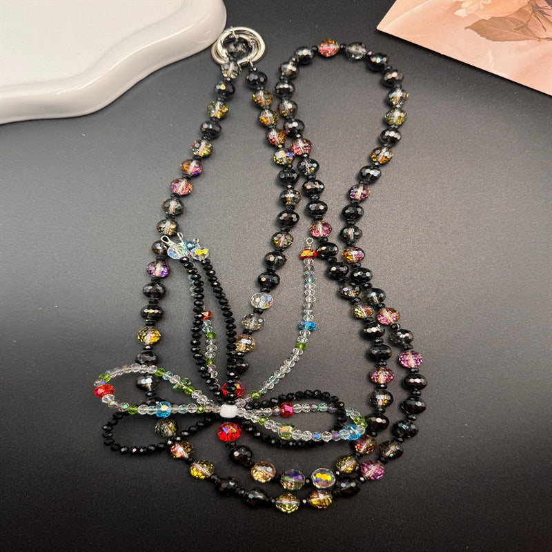 Multi-Strand Beaded Eyewear Necklace Bowlift