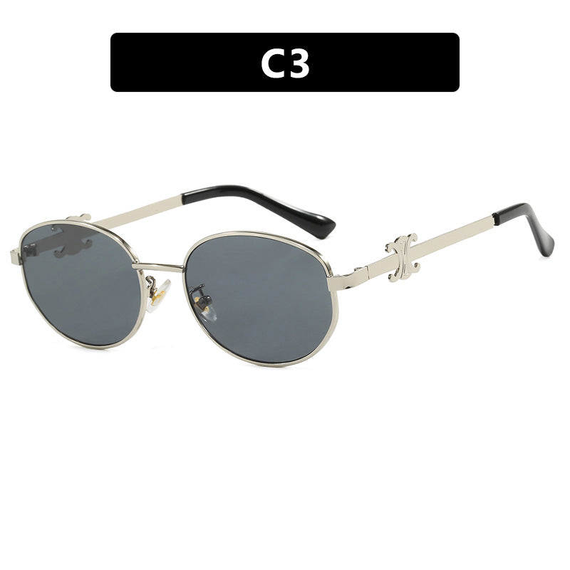 Women's stylish designer sunglasses with elegant metal frame Bowlift