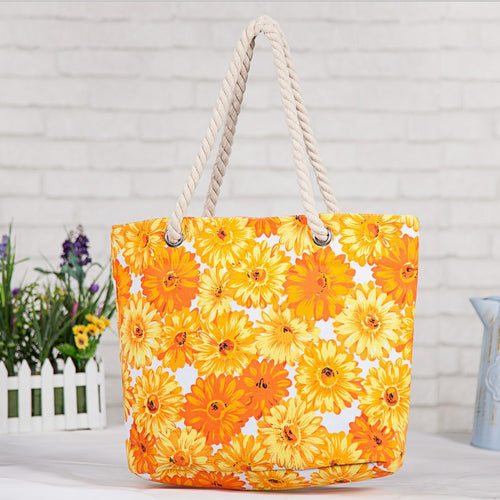 Large floral patterned beach bag Bowlift