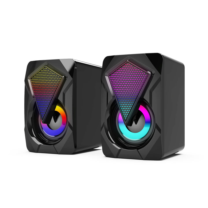 Bluetooth Desktop Speakers with Dynamic RGB Lighting Effects Bowlift