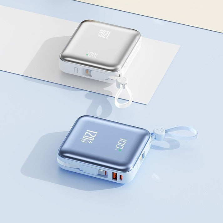 Compact power bank with state-of-the-art quick charging function and digital display Bowlift