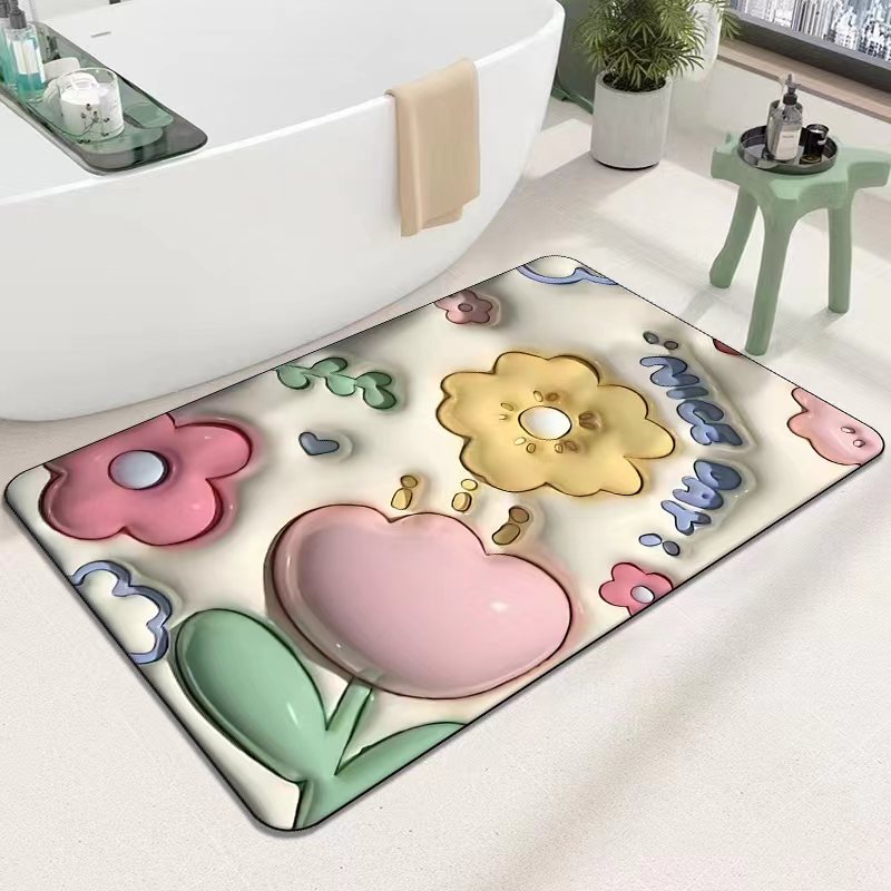 Cute Cartoon Cat Shape Bath Mat Bowlift