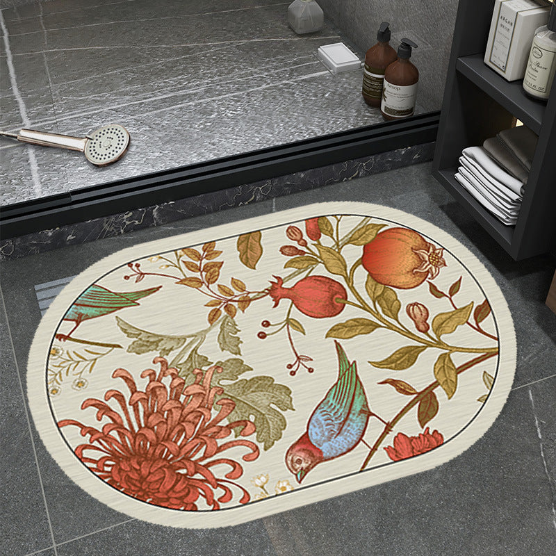 Floral Pattern Bathmat Bowlift