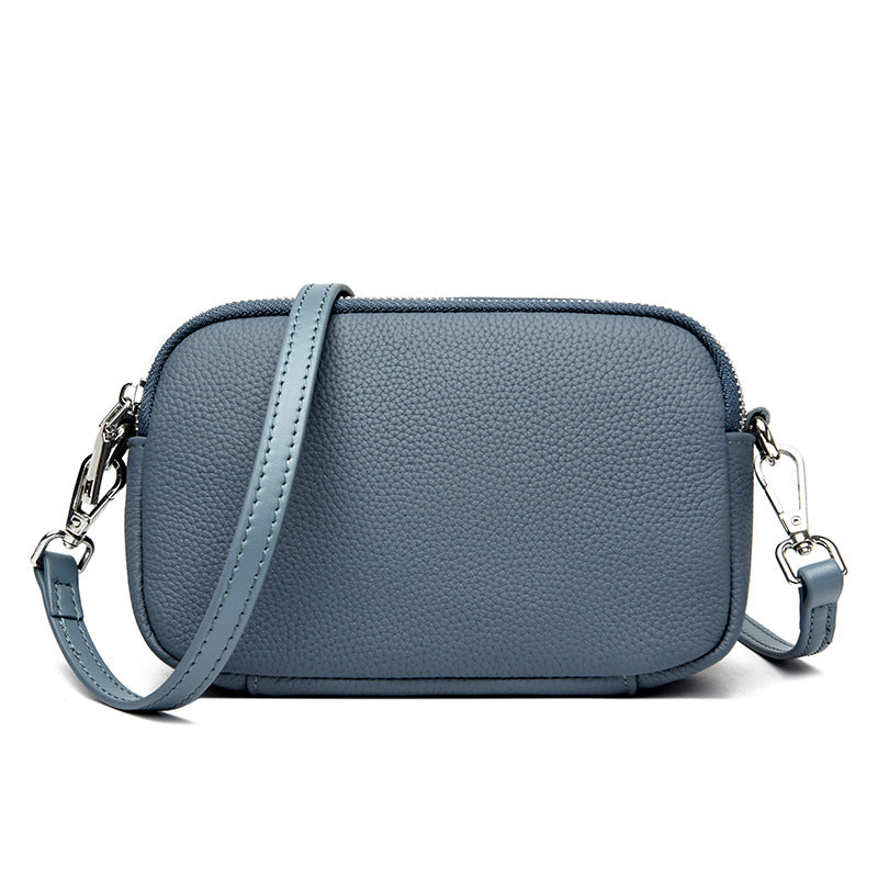 Textured Vegan Leather Crossbody Bag Bowlift