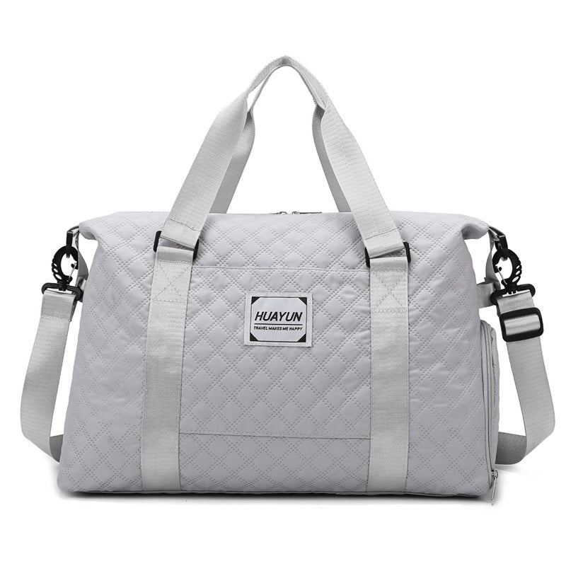 Quilted Multi-Functional Travel Duffle Bag Bowlift