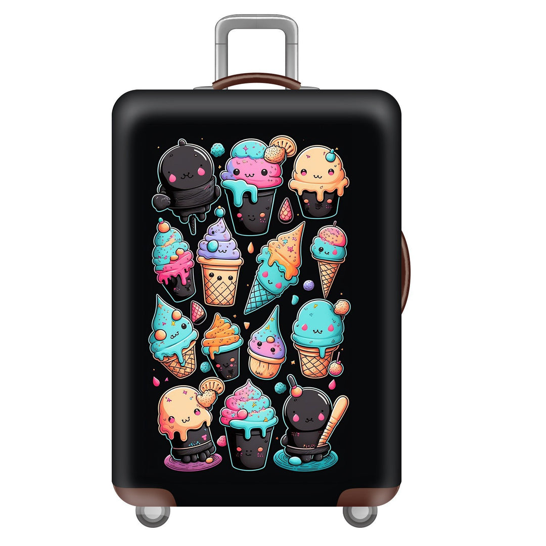 Unisex hard shell suitcase with colorful cartoon design Bowlift