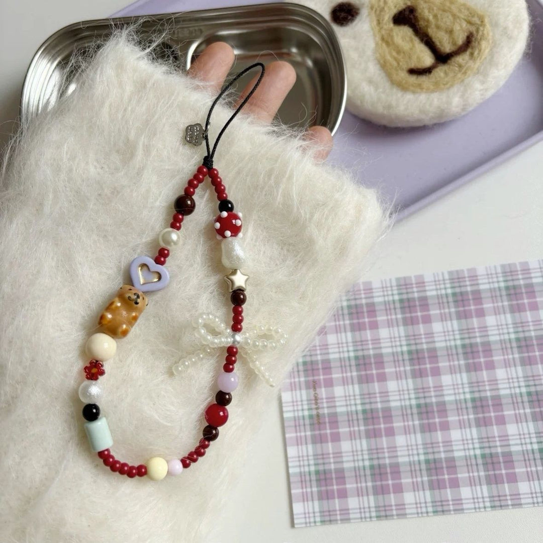 Decorative Beaded Phone Strap Bowlift 1790135533