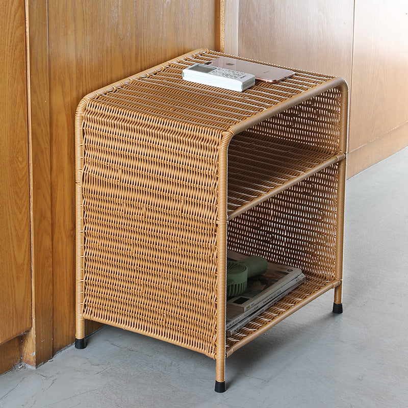 Natural Woven Open Shelf Storage Unit Bowlift