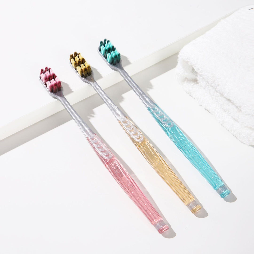 Ultra-Soft Triple-Head Bristle Toothbrush Set Bowlift