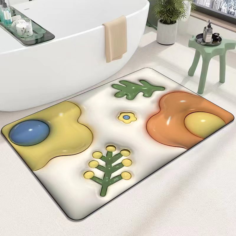 Cute Cartoon Cat Shape Bath Mat Bowlift