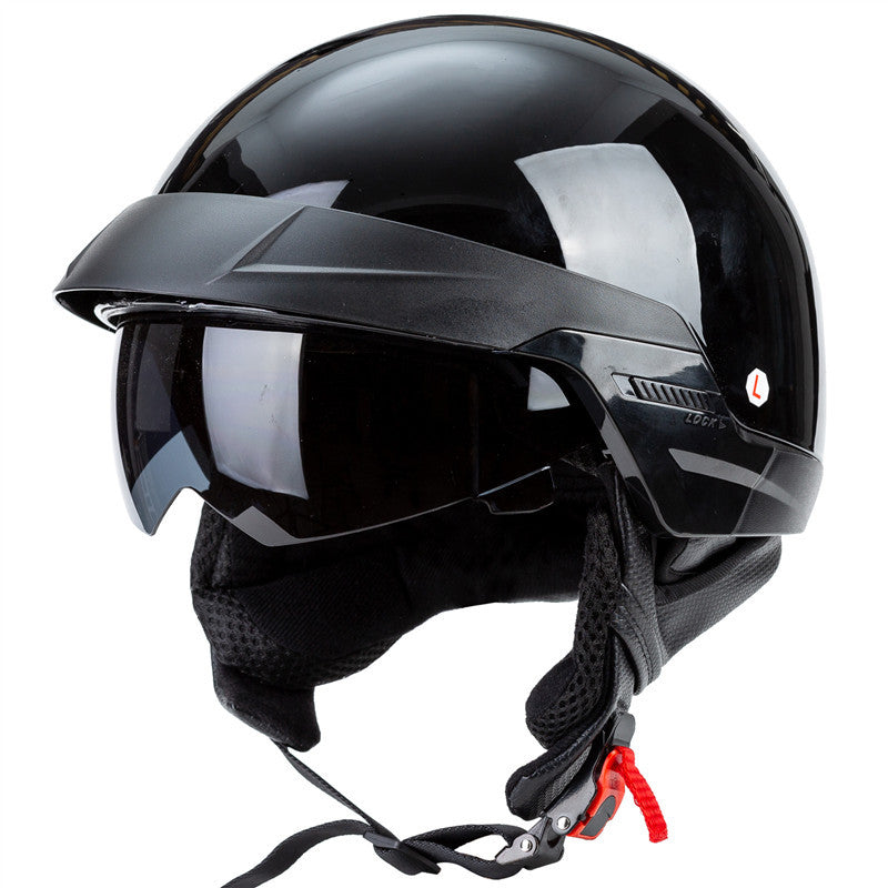 Urban Style Motorcycle Half-Helmet with Visor Bowlift