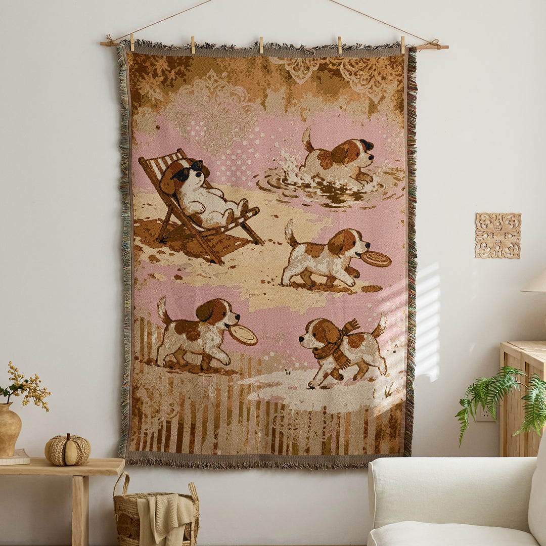 Artistic Woven Tapestry Throw