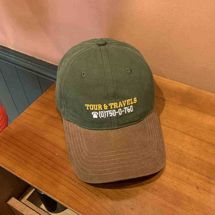 Men's Casual Travel-Themed Baseball Cap Bowlift