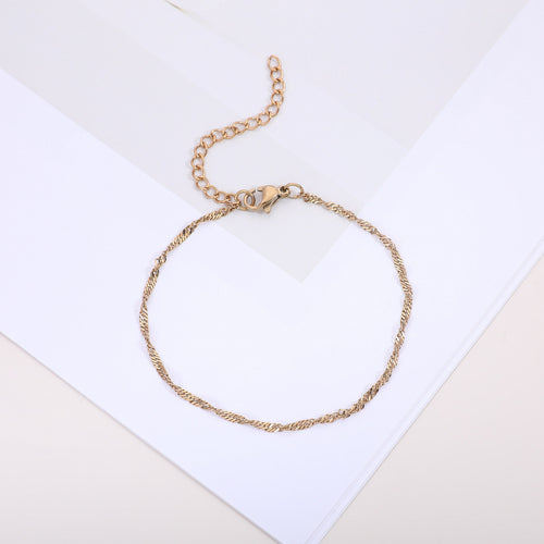 Textured Twisted Chain Bracelet Bowlift
