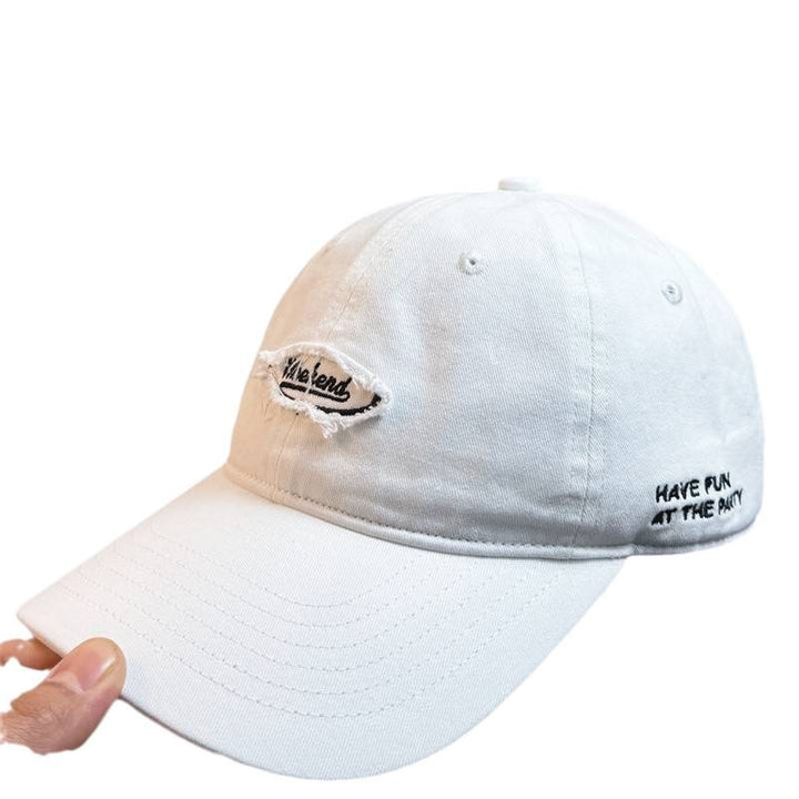 Men's Casual Distressed Embroidered Baseball Cap Bowlift