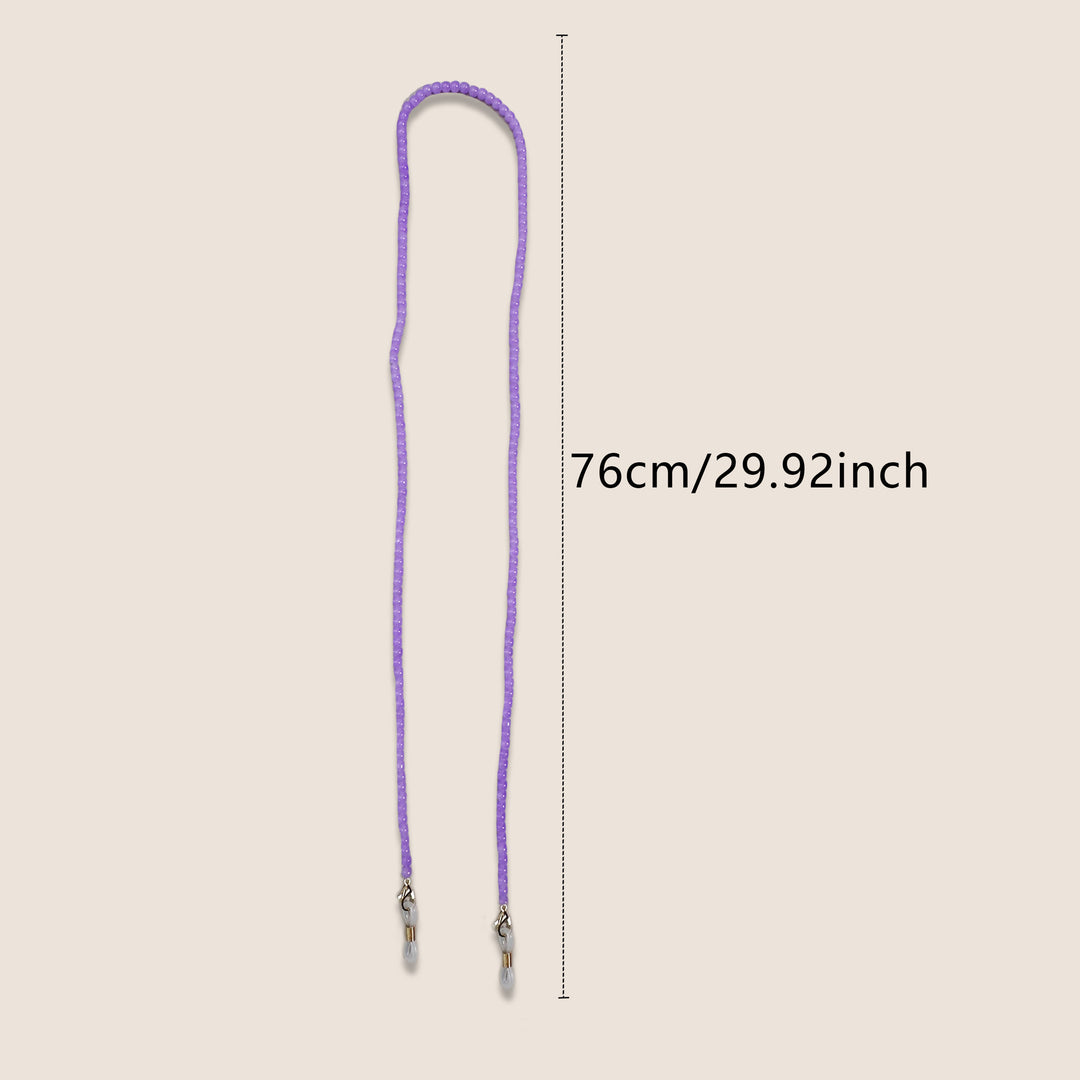 Elegant Beaded Eyewear Retainer Chain Bowlift