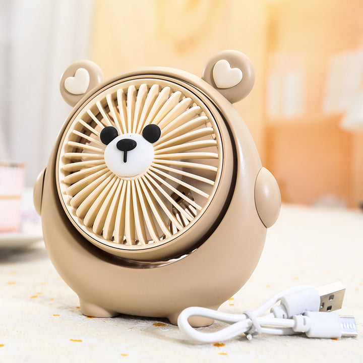 Ladies portable table fan in cute animal design Bowlift