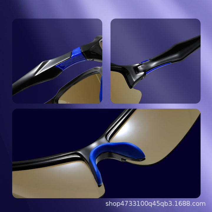 Men's Sporty Outdoor Sunglasses with Polarized Lenses Bowlift