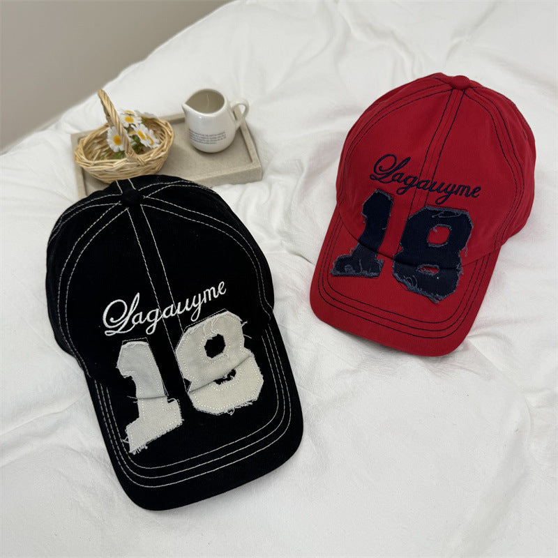 Men's Distressed Denim Baseball Cap Bowlift 1783921779