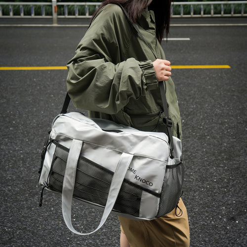 Multi-Functional Sports Duffel Bag with Mesh Pockets Bowlift
